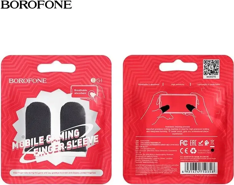 Φωτογραφία προϊόντος: Borofone BG1 Superconducting Finger Sleeves σε Μαύρο χρώμα -Gaming