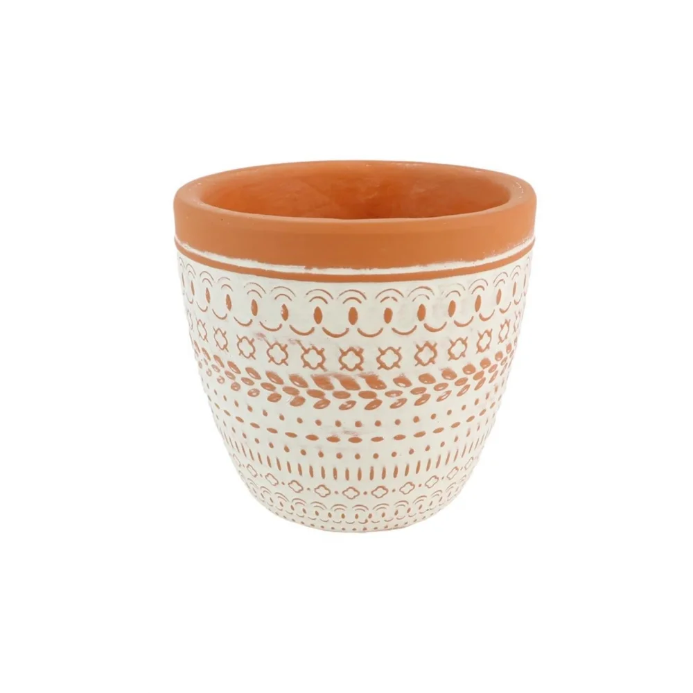 Φωτογραφία προϊόντος: Plastona Κασπώ κεραμ.terracotta με λευκό σχ. 13,5Χ12,5