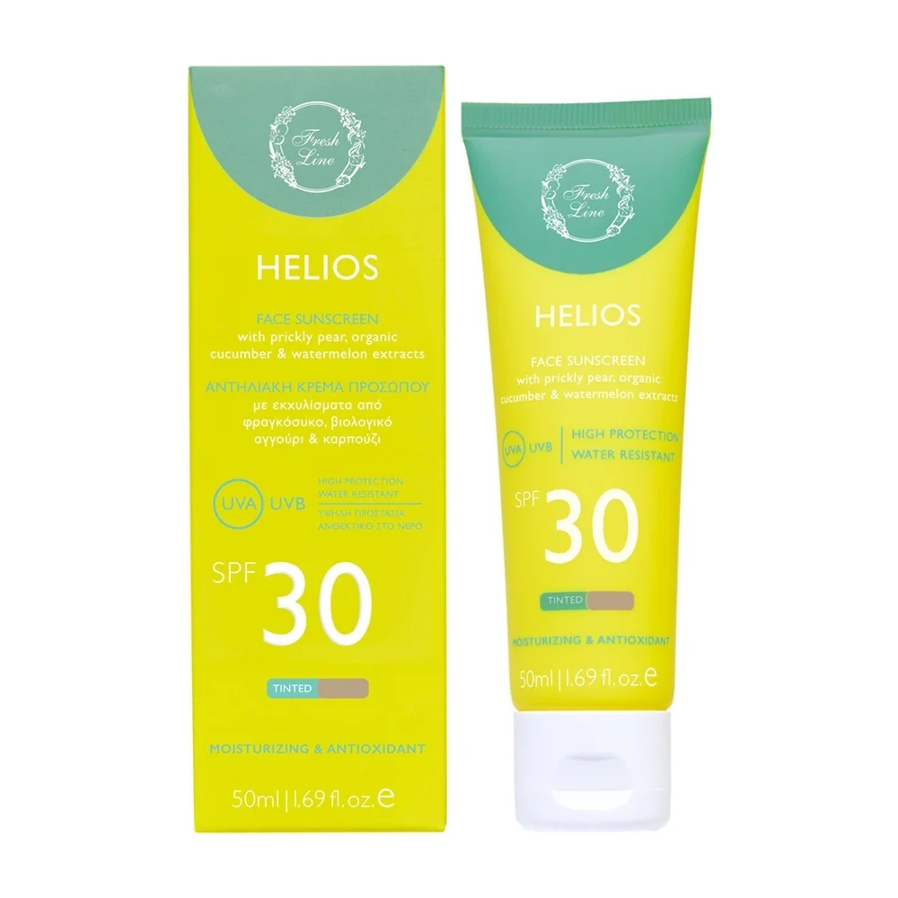 Φωτογραφία προϊόντος: Fresh Line Αντηλιακή Κρέμα Helios Face Cream Tinted SPF30 50ml