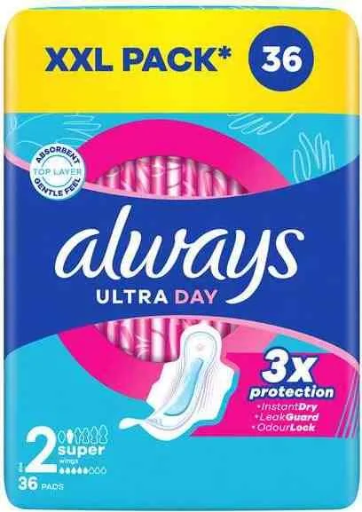 Φωτογραφία προϊόντος: Always Σερβιέτες Ultra Long Plus Size 2 - 36τμχ