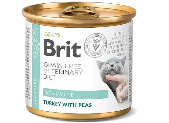 Φωτογραφία προϊόντος: Brit Vetenirary Diets Cat Struvite Κλινική Κονσέρβα Γάτας 200gr