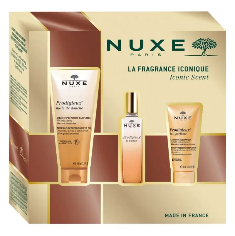 Φωτογραφία προϊόντος: Nuxe Set Prodigieux Le Parfum 30ml + Prodigieux Precious Shower Oil 100ml + Prodigieux Body Lotion 30ml