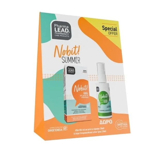 Φωτογραφία προϊόντος: PharmaLead Nobit Summer Orange Pack Εντομοαπωθητικό Spray 30 ml + After Bite Gel για Μετά το Τσίμπημα 30 ml