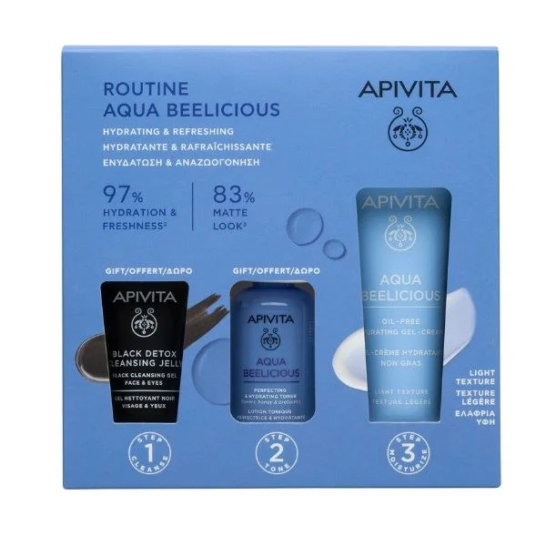Φωτογραφία προϊόντος: Apivita Aqua Beelicious Gel-Cream Ενυδάτωσης & Ματ Όψης 40 ml + 2 Mini Δώρα
