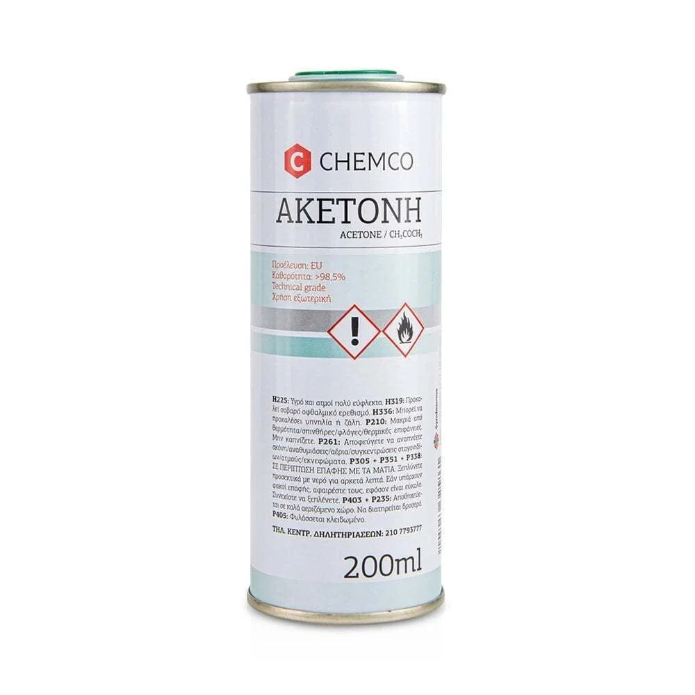 Φωτογραφία προϊόντος: CHEMCO Ακετόνη 200ml