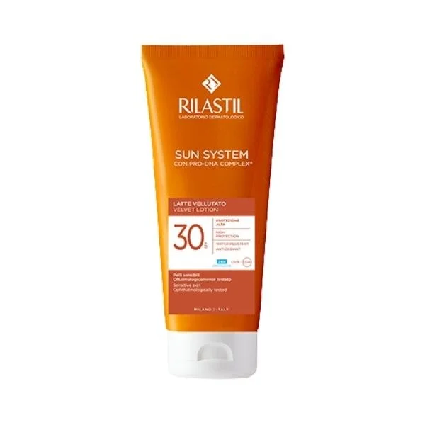 Φωτογραφία προϊόντος: Rilastil Sun System Velvet Lotion SPF30 Αντηλιακό Γαλάκτωμα Προσώπου-Σώματος 200 ml
