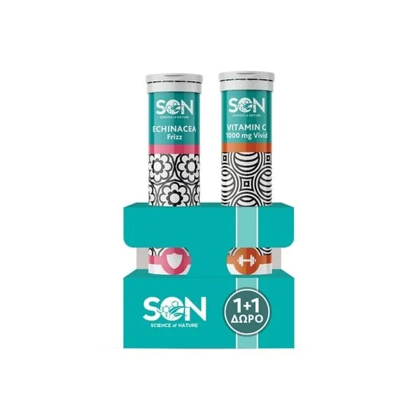 Φωτογραφία προϊόντος: Science of Nature Echinacea Frizz 20 eff tabs Lime + Δώρο Vitamin C Vivid 1000 mg Orange (20 eff tabs)