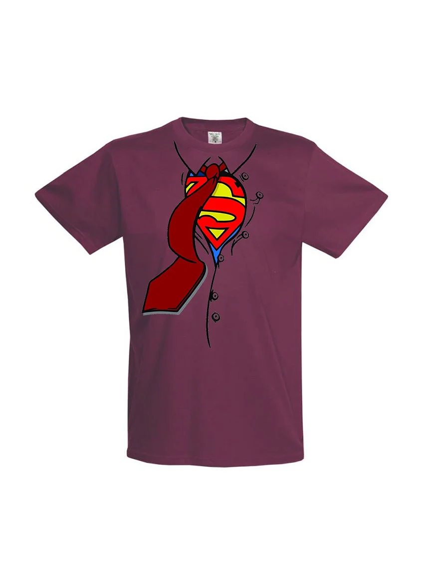 Φωτογραφία προϊόντος: Superman Tie T-shirt 146 BURGUNDY