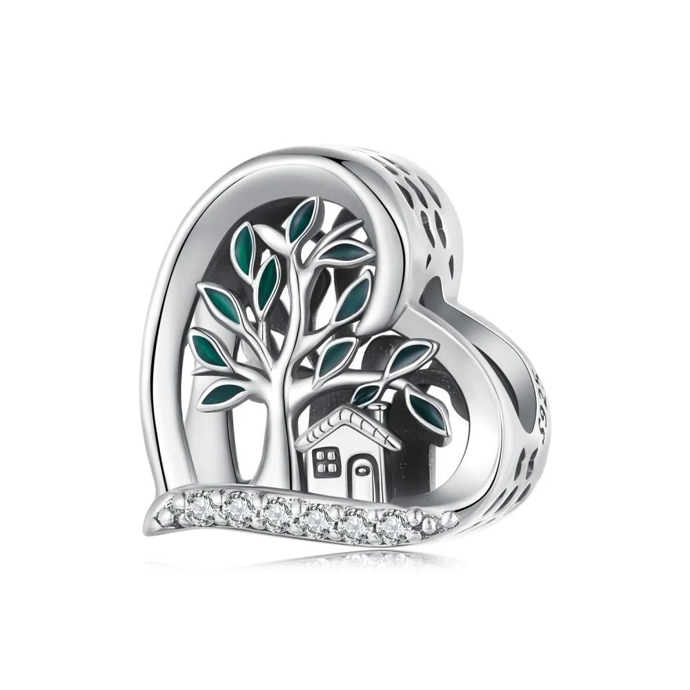 Φωτογραφία προϊόντος: Σύμβολο Silver Me Family heart home tree για Βραχιόλι από Ασήμι 925 με Ζιρκόν ΑΒΡ0952
