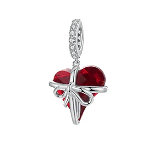Φωτογραφία προϊόντος: Σύμβολο Silver Me Pink heart with bow για Βραχιόλι από Ασήμι 925 με Ζιρκόν ΑΒΡ0955