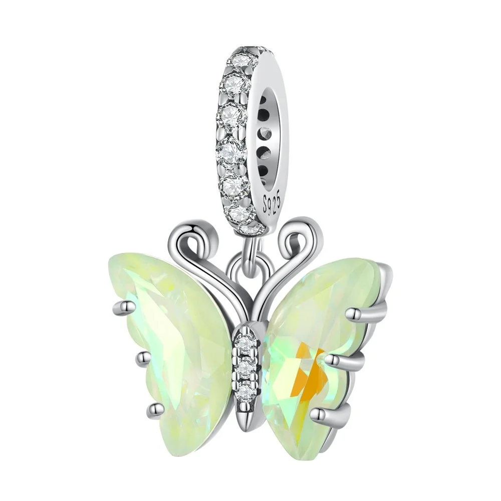 Φωτογραφία προϊόντος: Σύμβολο Silver Me Green butterfly για Βραχιόλι από Ασήμι 925 με Ζιρκόν ΑΒΡ0941