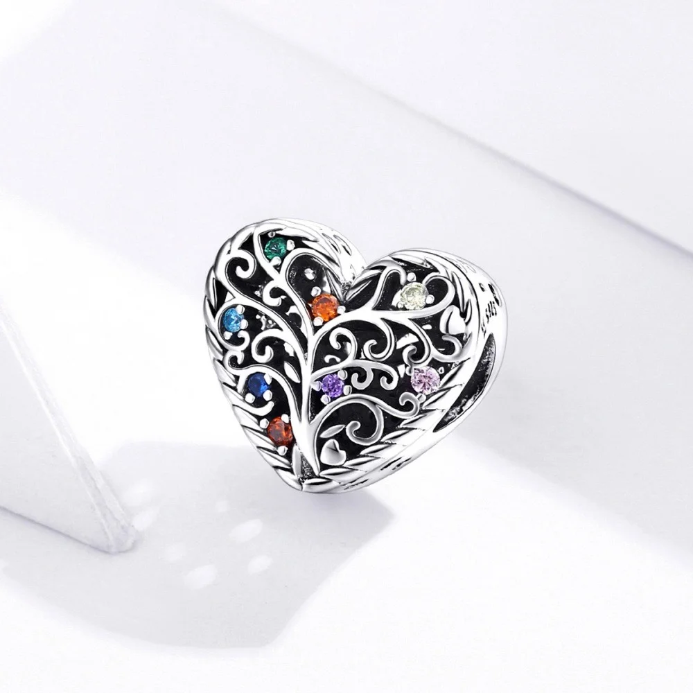Φωτογραφία προϊόντος: Σύμβολο Silver Me Heart with colorful stones για Βραχιόλι από Ασήμι 925 με Ζιρκόν ΑΒΡ0950