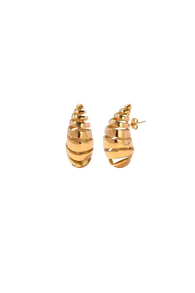 Φωτογραφία προϊόντος: Regalis Adeu Small Gold Steel Earrings