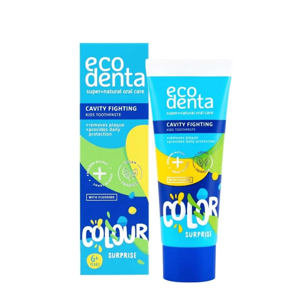 Φωτογραφία προϊόντος: OEM Ecodenta Colour Surprise Cavity Fighting Kids Toothpaste 75ml – Παιδική Οδοντόκρεμα με Προστασία κατά της Τερηδόνας