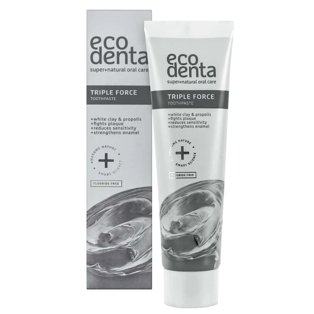 Φωτογραφία προϊόντος: OEM Ecodenta Triple Force Toothpaste 100ml – Οδοντόκρεμα Τριπλής Δράσης για Ολοκληρωμένη Προστασία