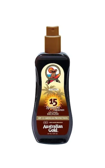 Φωτογραφία προϊόντος: Australian Gold Spf 15 Spray Gel with Bronzer 237ml - Cocoa Dreams