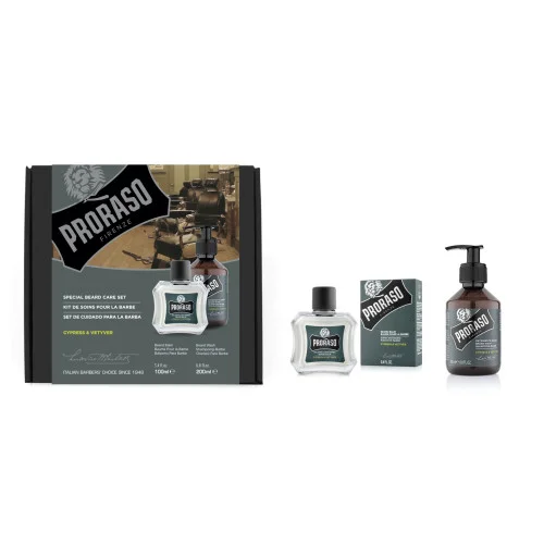 Φωτογραφία προϊόντος: Proraso Duo Pack Beard Gift Cypress and Vetyver , Beard Balm + Beard Shampoo