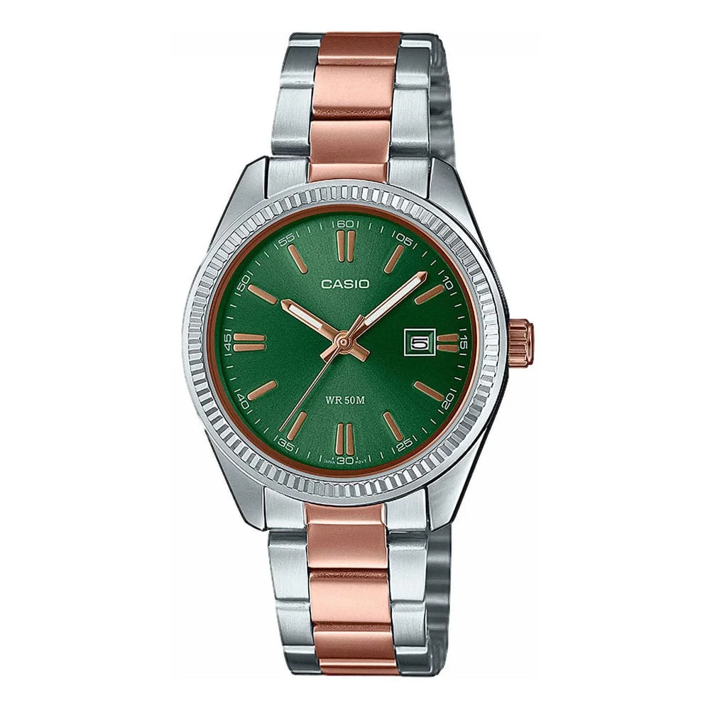 Φωτογραφία προϊόντος: CASIO Two Tone Stainless Steel Bracelet LTP-1302PRG-3AVEF