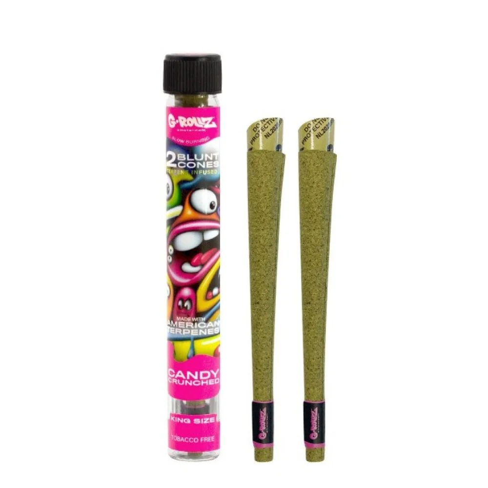 Φωτογραφία προϊόντος: OEM G-Rollz 2 Blunt Cones Terpene Infused King Size Candy Crunched