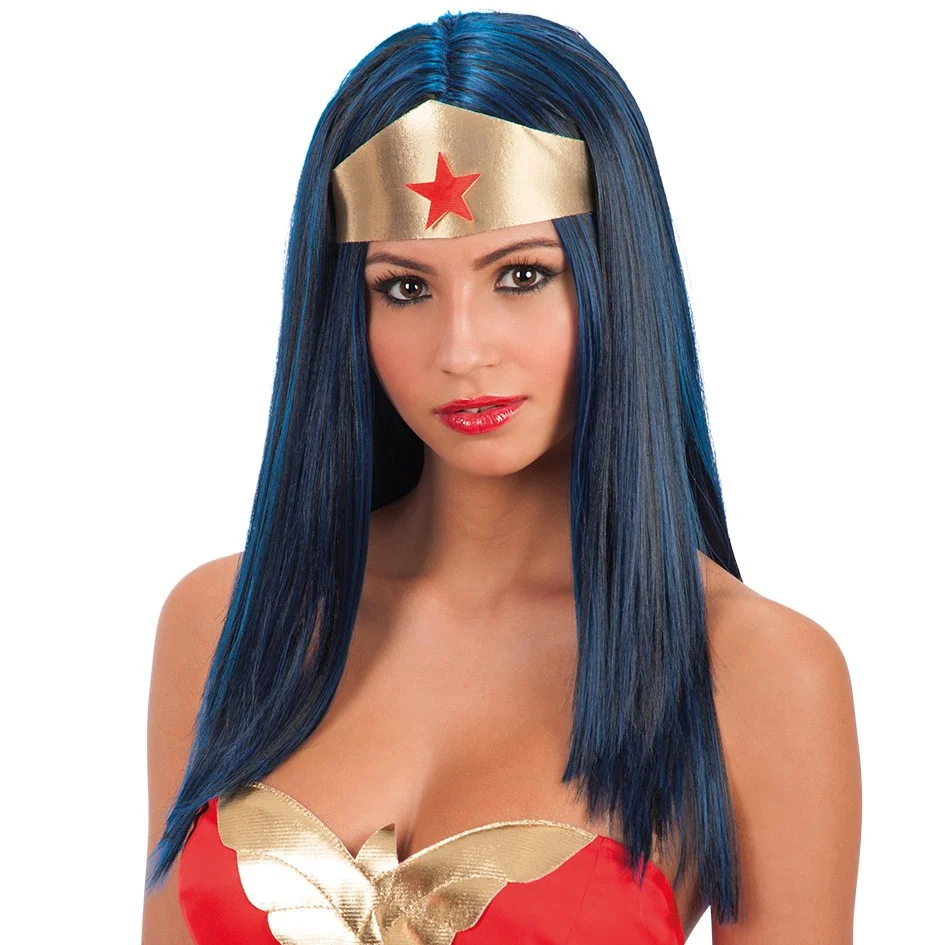 Φωτογραφία προϊόντος: Περούκα Μπλε Super Hero Woman