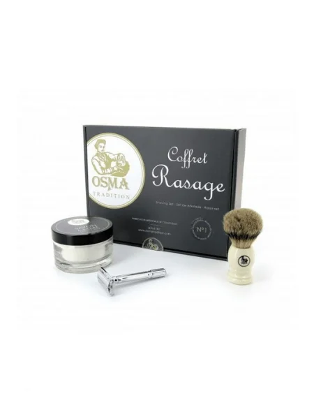 Φωτογραφία προϊόντος: Osma Tradition shaving set No1 (1 Σαπούνι Ξυρίσματος 130g - 1 Ξυριστική Μηχανή Ασφαλείας - 1 Πινέλο Ξυρίσματος)