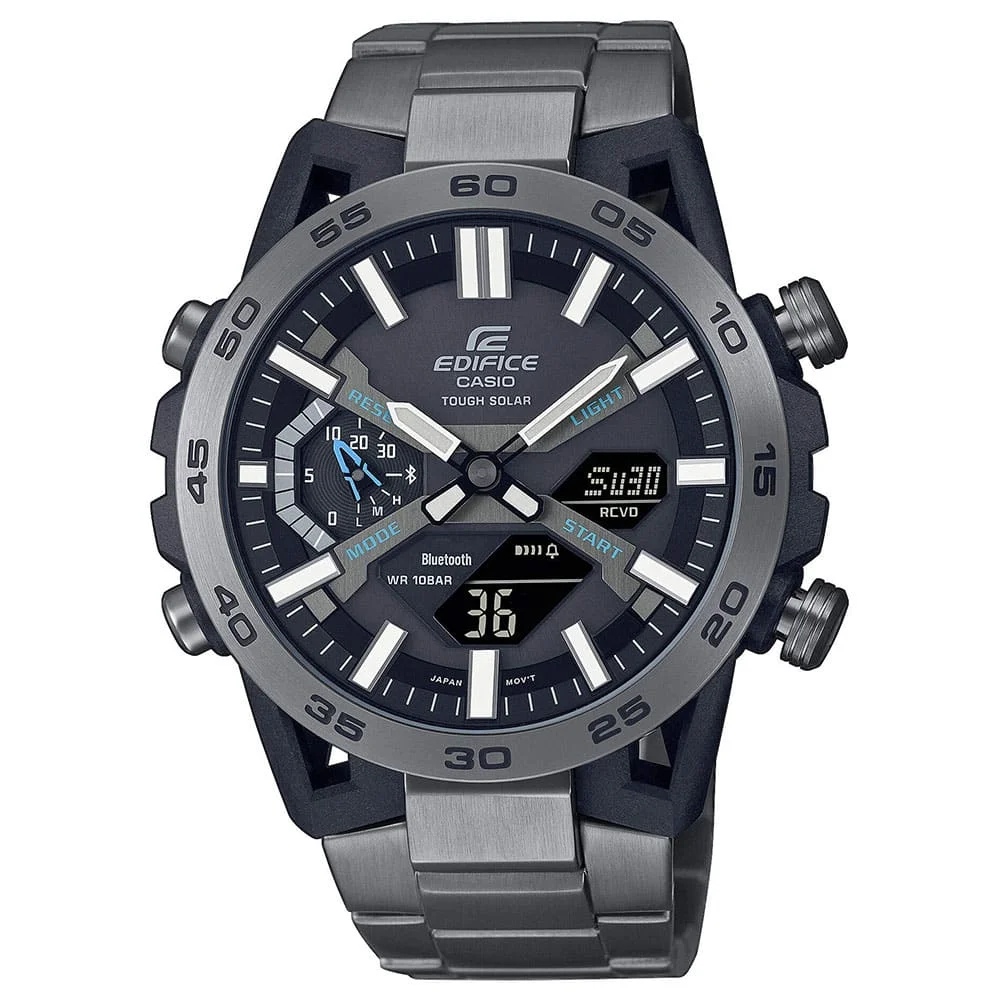 Φωτογραφία προϊόντος: CASIO Edifice Solar Silver Stainless Steel Bracelet ECB-2000DC-1AEF