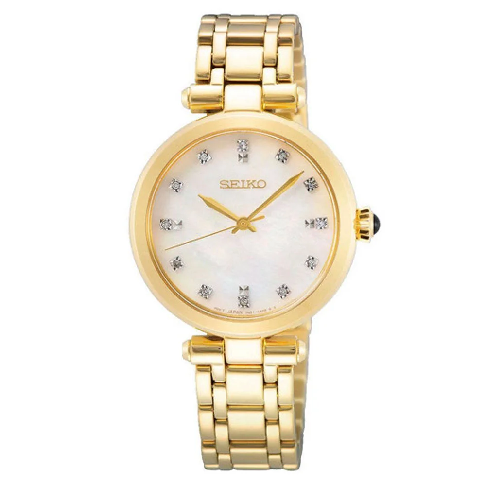 Φωτογραφία προϊόντος: SEIKO Crystals Gold Stainless Steel Bracelet SRZ536P1