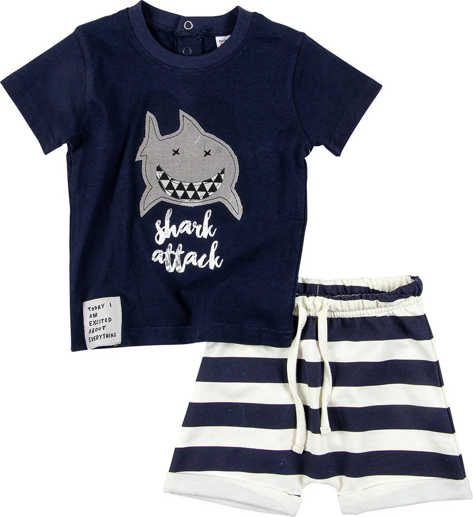 Φωτογραφία προϊόντος: For Funky Kids ΣΕΤ SHARK ΜΠΛΕ ΣΚΟΥΡΟ - ΛΕΥΚΟ