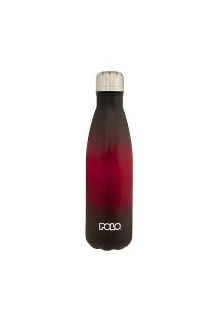 Φωτογραφία προϊόντος: Παγούρι - Θερμός Polo DEGR Stainless Steel 500ml 949004-8414 μαύρο-κόκκινο