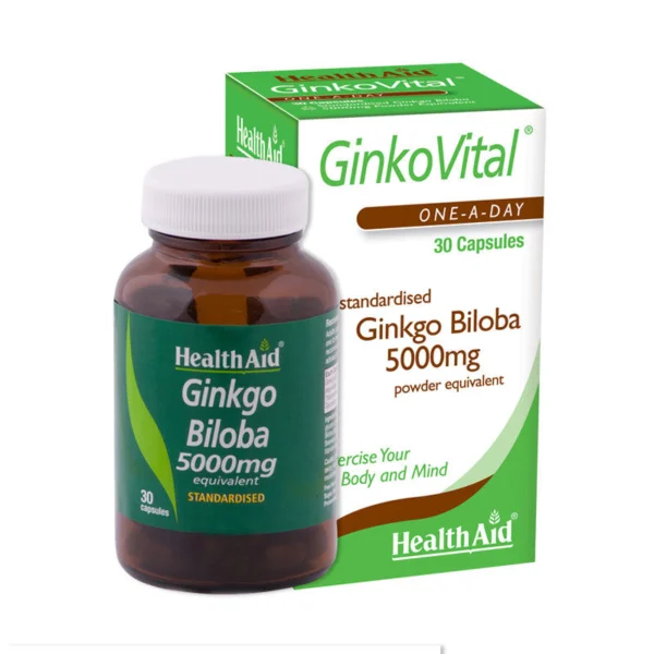 Φωτογραφία προϊόντος: HealthAid Ginkgo Biloba 5000mg 30Caps