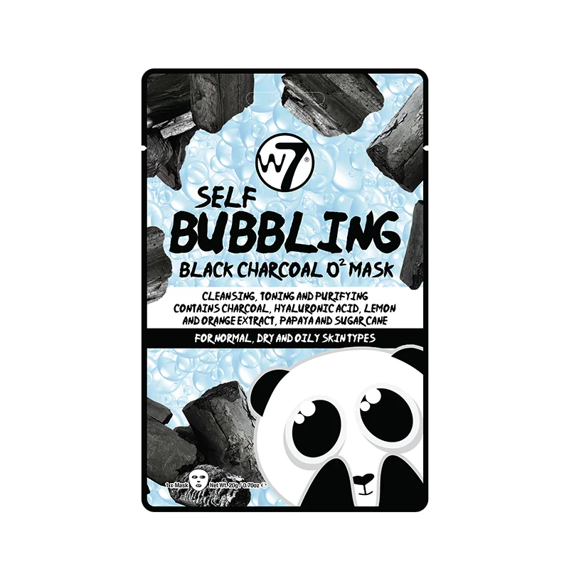 Φωτογραφία προϊόντος: W7 Self Bubbling Black Charcoal O2 Face Mask