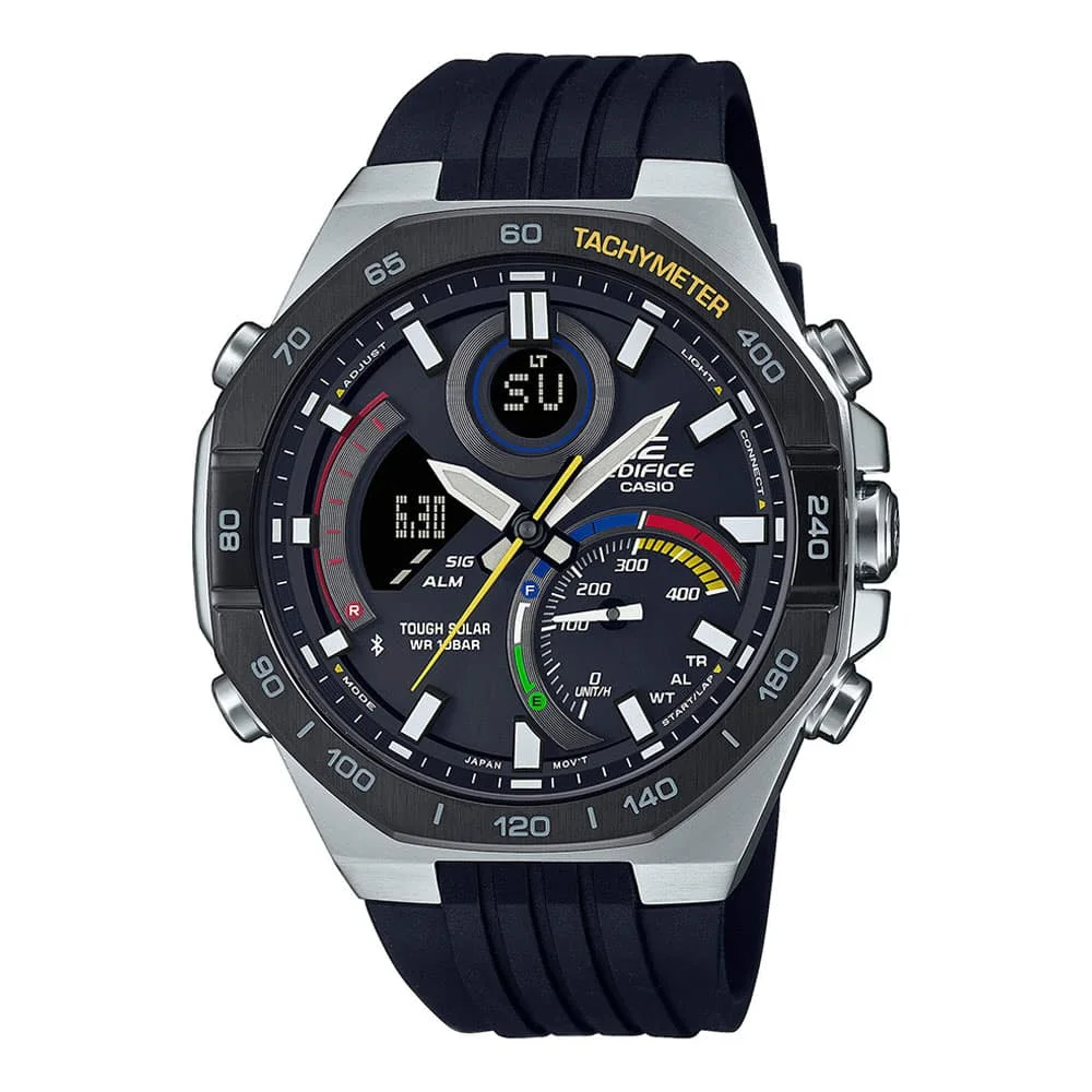 Φωτογραφία προϊόντος: CASIO Edifice Solar Black Rubber Strap ECB-950MP-1AEF