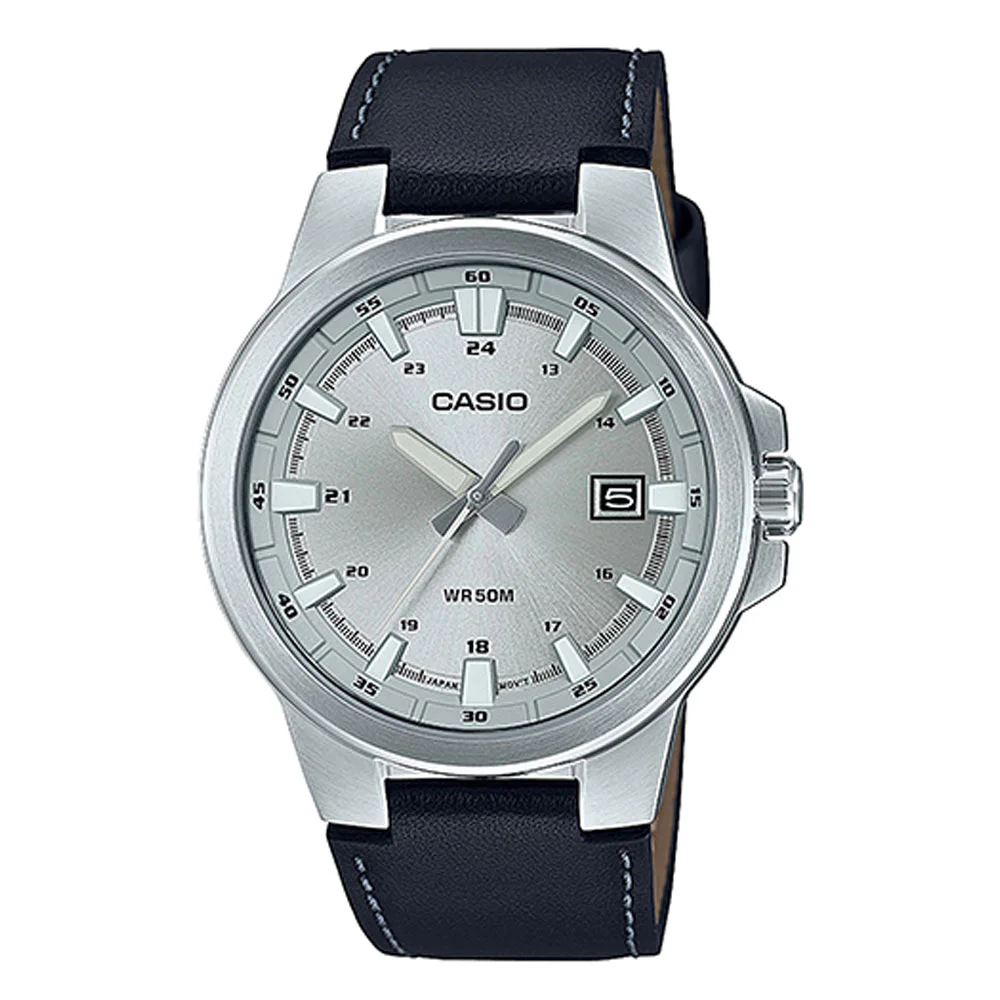 Φωτογραφία προϊόντος: CASIO Enticer Black Leather Strap MTP-E173L-7AVEF