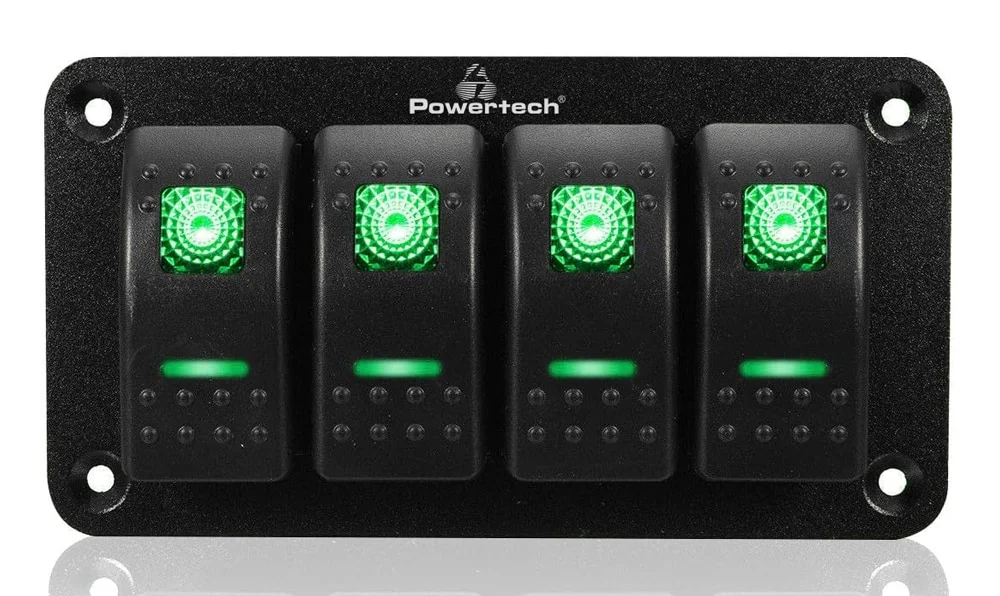 Φωτογραφία προϊόντος: POWERTECH πάνελ σκαφών +amp; οχημάτων PTL-019 με 4x διακόπτες, IP65