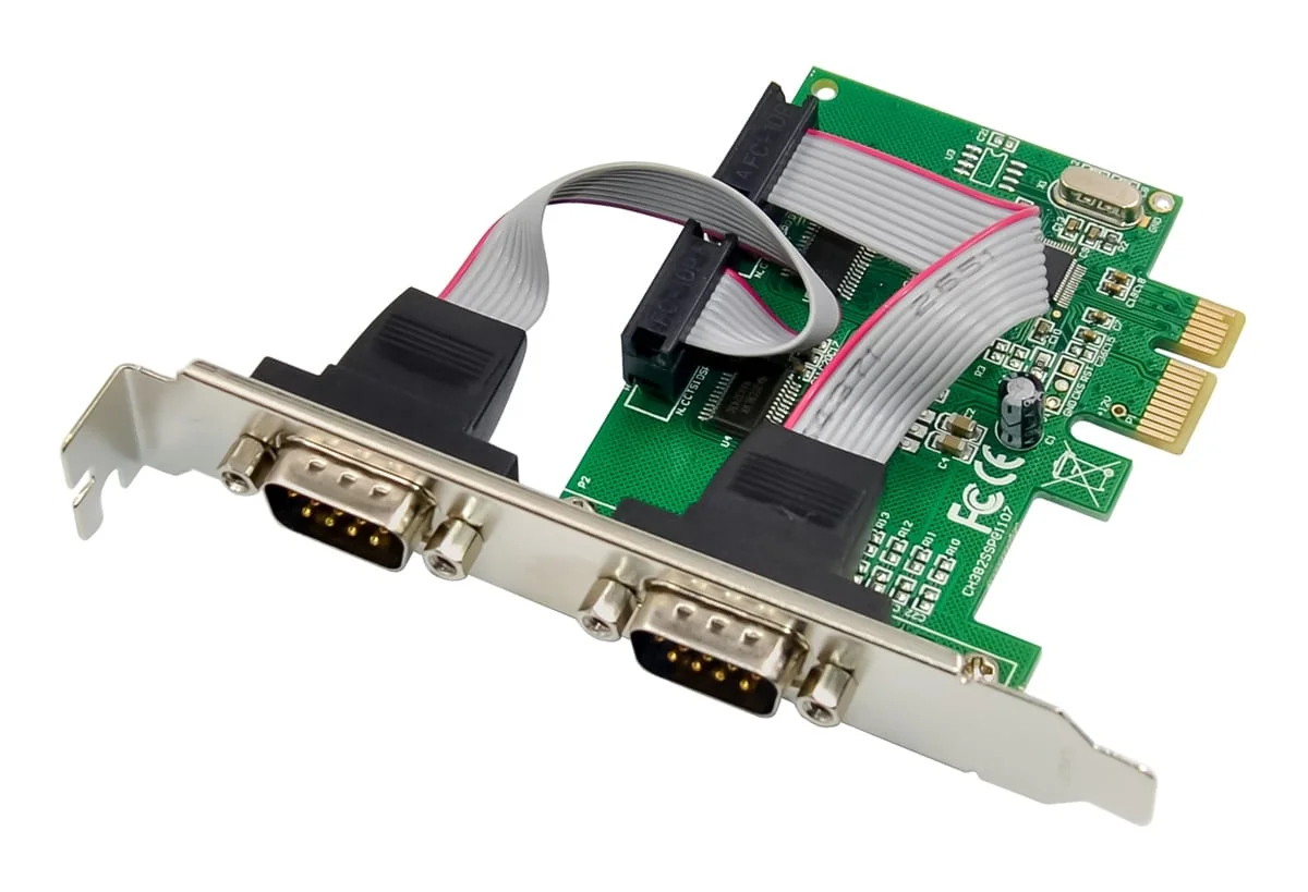 Φωτογραφία προϊόντος: POWERTECH κάρτα επέκτασης PCIe σε 2x RS232 ST37, 115.2Kbps