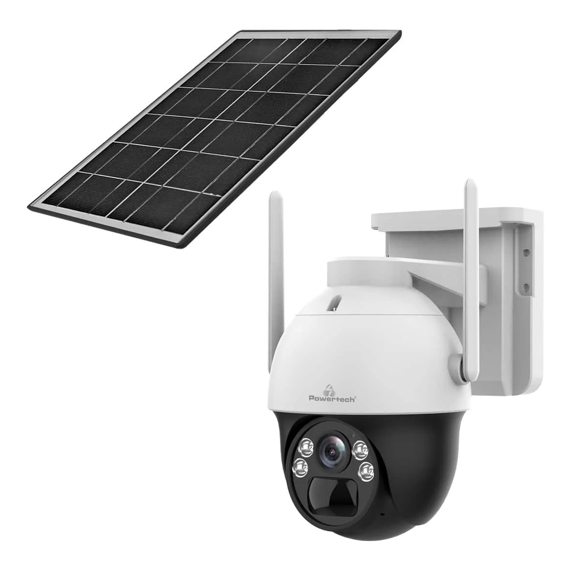Φωτογραφία προϊόντος: POWERTECH smart ηλιακή κάμερα PT-1341, 4MP, WiFi, PTZ, SD, IP66