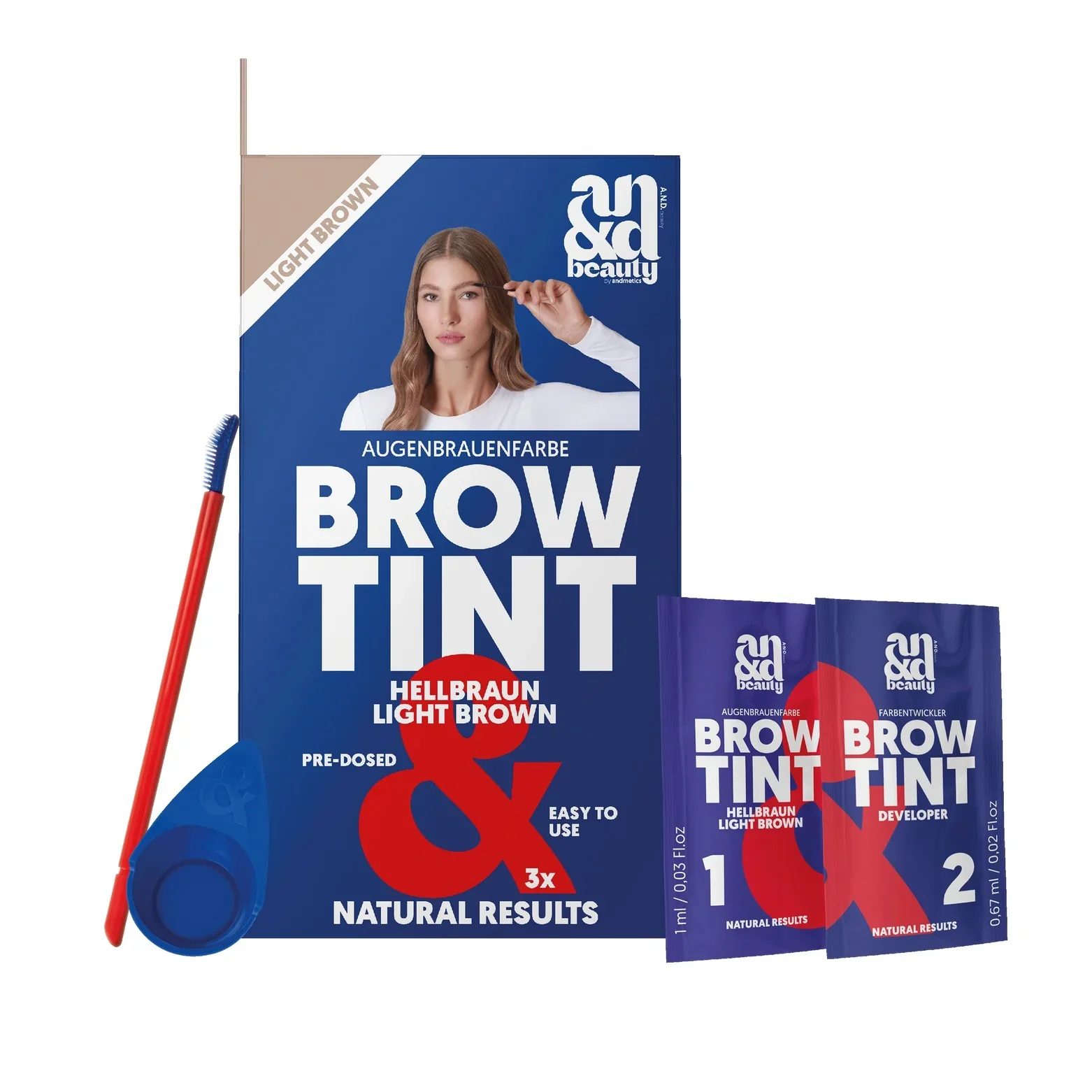 Φωτογραφία προϊόντος: A.N.D. Brow Tint Light Brown Μακιγιάζ για φρύδια Brow Tint Καστανό ανοιχτό 03