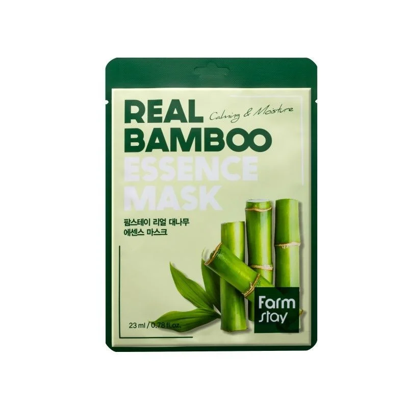 Φωτογραφία προϊόντος: Farmstay Real Bamboo Essence Mask Μάσκα Προσώπου για Ενυδάτωση 23ml