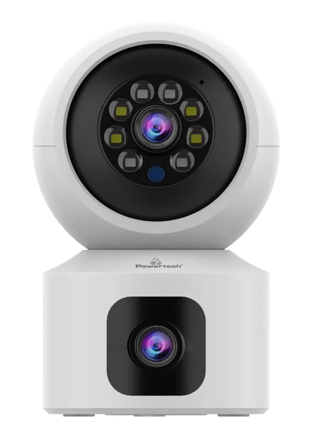 Φωτογραφία προϊόντος: POWERTECH smart κάμερα PT-1338, 2MP, dual lens, WiFi, PTZ, SD