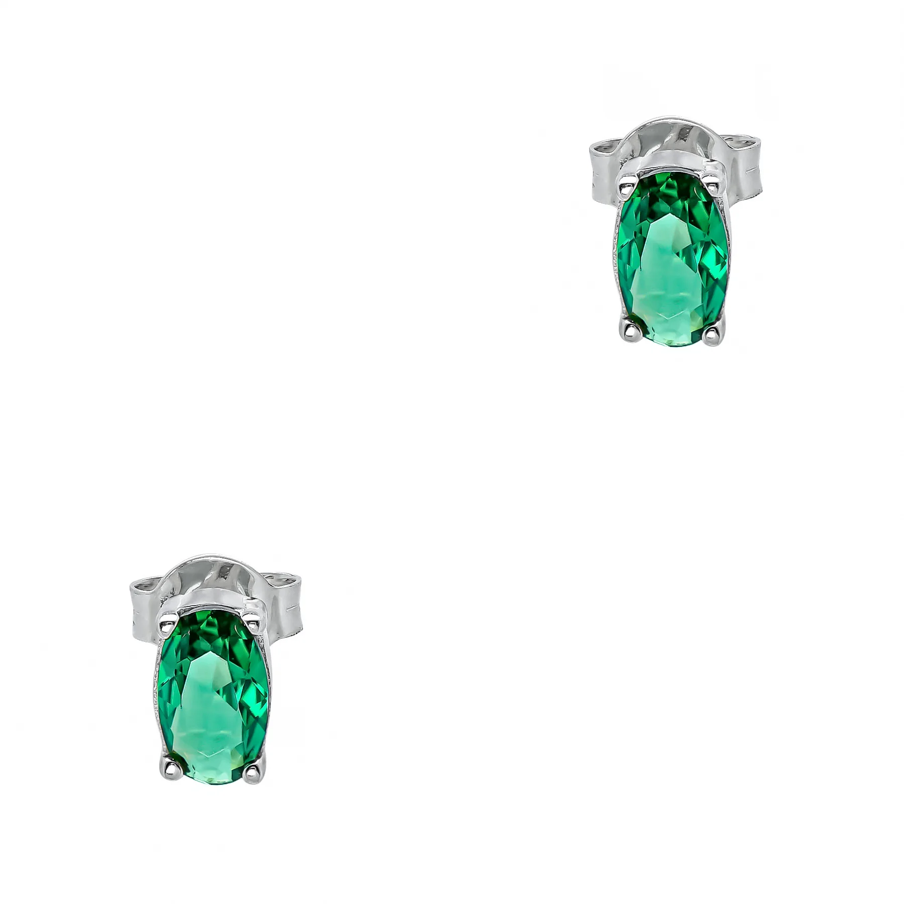 Φωτογραφία προϊόντος: Σκουλαρίκια με Green Topaz απο Λευκό Χρυσό 9 Καρατίων SK2784