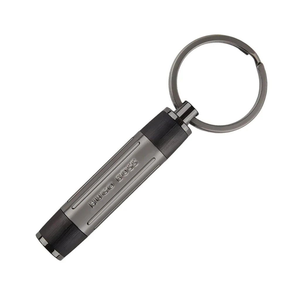 Φωτογραφία προϊόντος: HUGO BOSS Key Ring Gear Ribs Black Μαύρο HAK306A