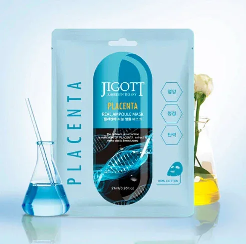 Φωτογραφία προϊόντος: Jigott Placenta Real Ampoule Mask 27ml