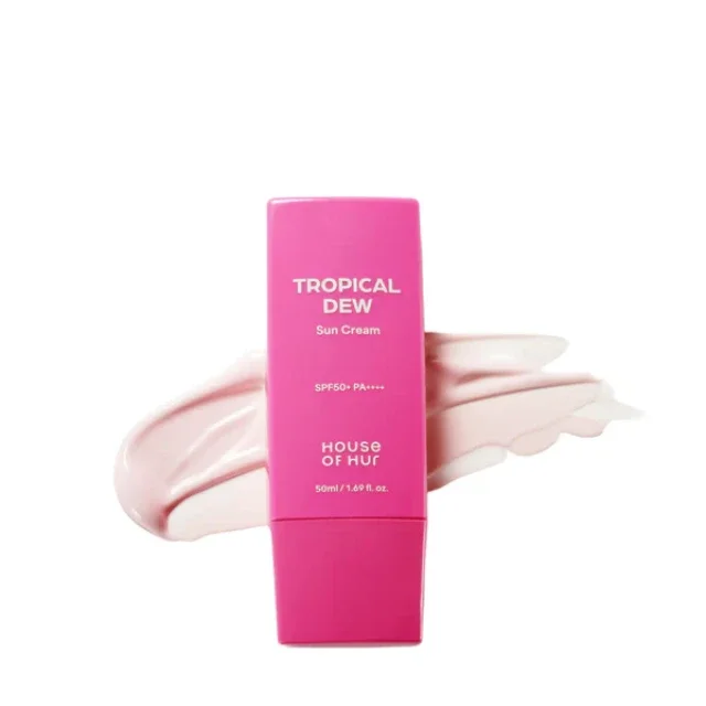 Φωτογραφία προϊόντος: House Of Hur Tropical Dew Sun Cream Spf 50+ Pa++++ - Λεπτόρρευστη αντηλιακή για αφυδατωμένο δέρμα με φυσικό εφέ Tone Up 50ml