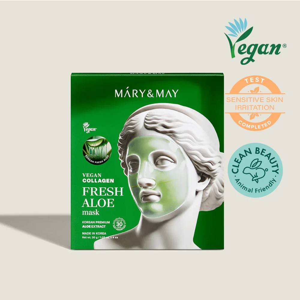 Φωτογραφία προϊόντος: Mary + May Vegan Collagen Fresh Aloe Mask 30g