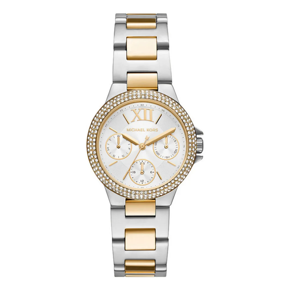 Φωτογραφία προϊόντος: MICHAEL KORS Camille Crystals Two Tone Stainless Steel Bracelet MK6982