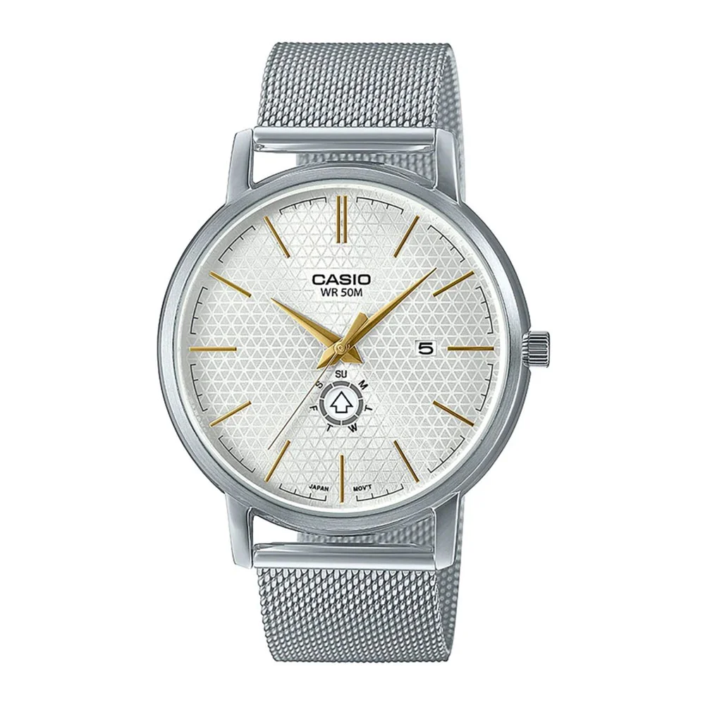 Φωτογραφία προϊόντος: CASIO Collection Silver Stainless Steel Bracelet MTP-B125M-7AVEF