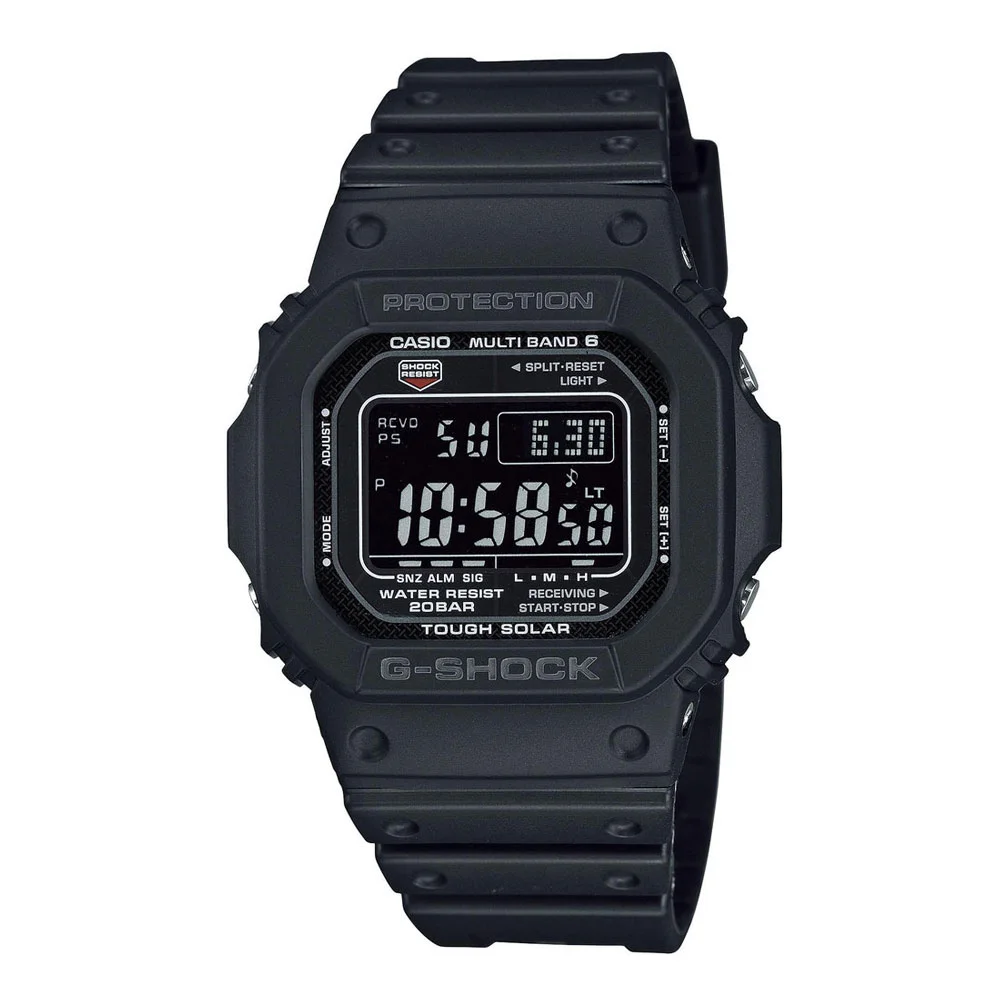Φωτογραφία προϊόντος: CASIO G-Shock Solar Radio Controlled Black Rubber Strap GW-M5610U-1BER