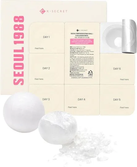 Φωτογραφία προϊόντος: K-SECRET SEOUL 1988 Boosting Ball : Collagen 100% - 100% Υδρολυμένο Κολλαγόνο για Σφριγηλή και Ενυδατωμένη Επιδερμίδα