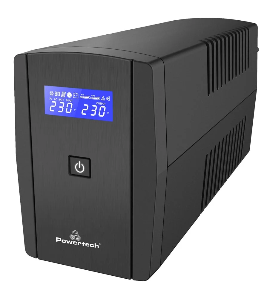 Φωτογραφία προϊόντος: POWERTECH UPS Line Interactive PT-1295 με οθόνη, 850VA, 510W, 2x Schuko