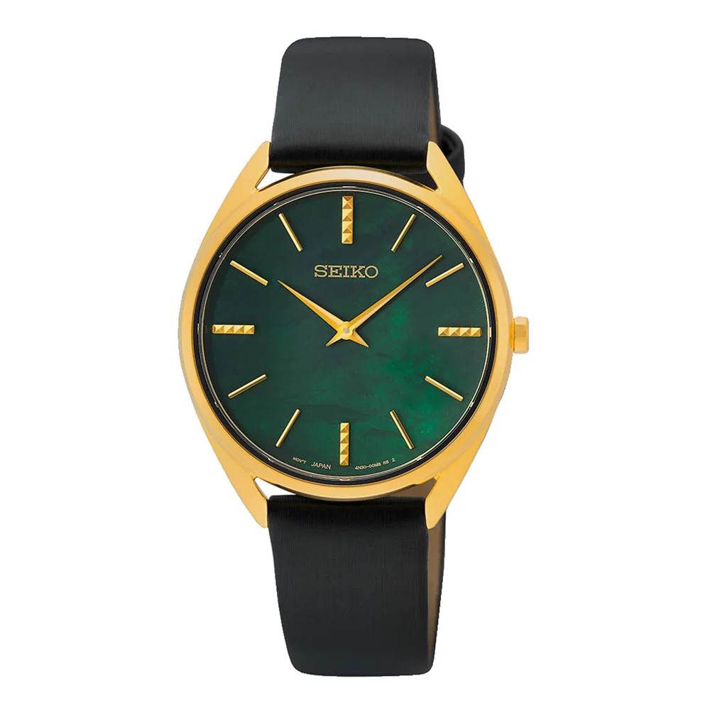 Φωτογραφία προϊόντος: SEIKO Conceptual Series Black Leather Strap SWR080P1